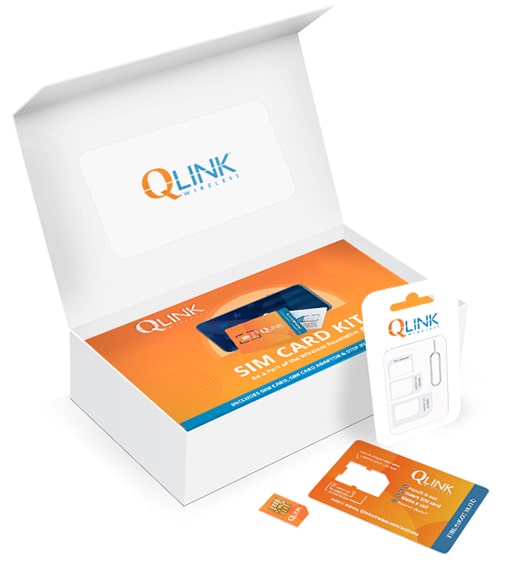 Get a free sim card with a free cell phone plan from Q Link Wireless.